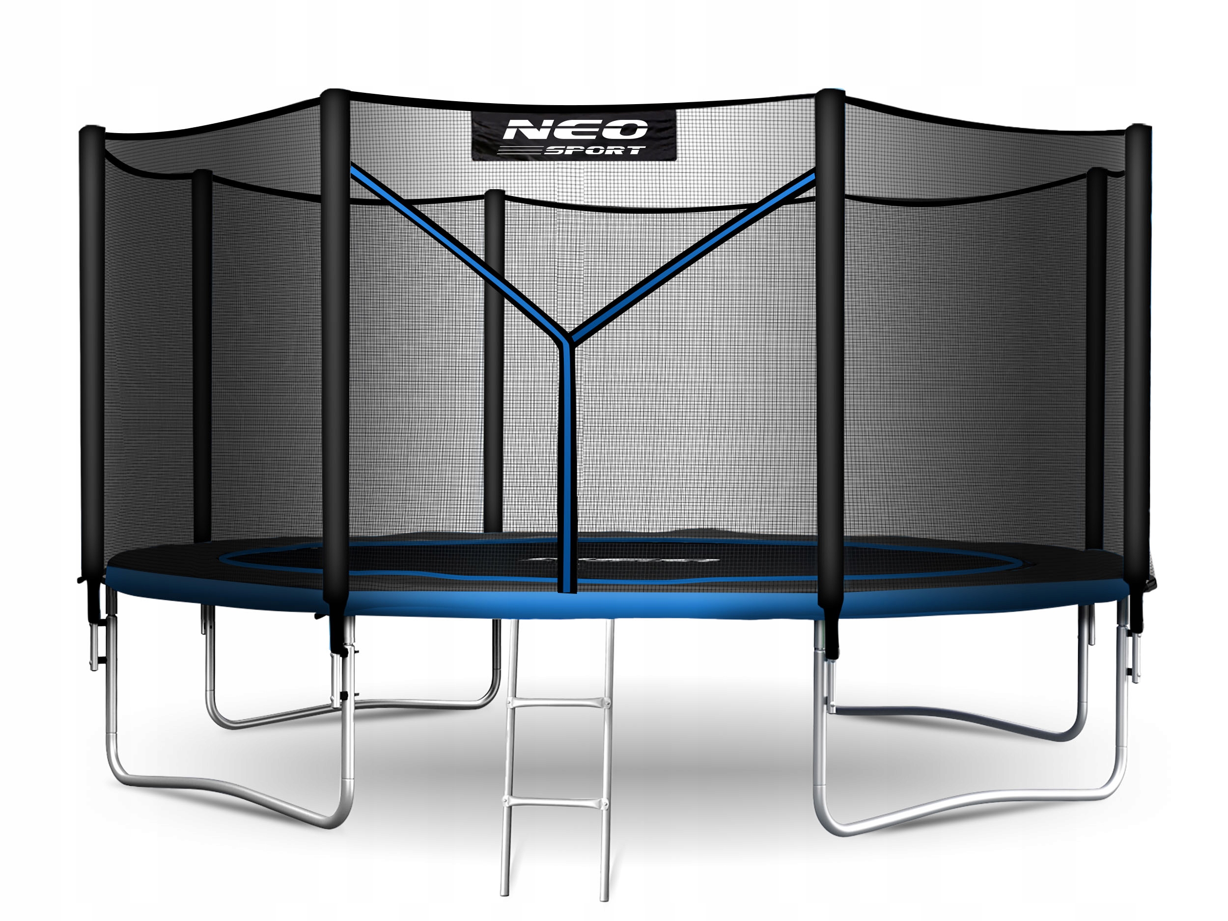 TRAMPOLINA OGRODOWA DLA DZIECI z SIATKĄ ZEWNĘTRZNĄ 374cm 12ft Neo-Sport