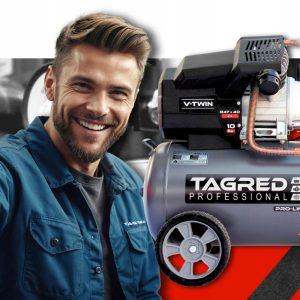 Kompresor sprężarka 50L V2 10bar Pro-Line Wzmocniony Wydajny Mocny + Olej
