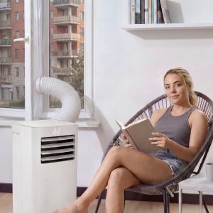 Klimatyzator przenośny Cichy Mały 3kW 30m2 Yoer Osuszacz WiFi +Pompa ciepła