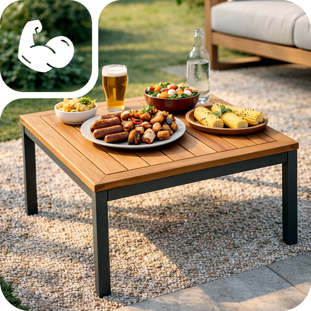 ZESTAW MEBLI OGRODOWYCH NAROŻNIK SOFA MODUŁOWA STOLIK PODUSZKI KOMPLET Materiał dominujący inny