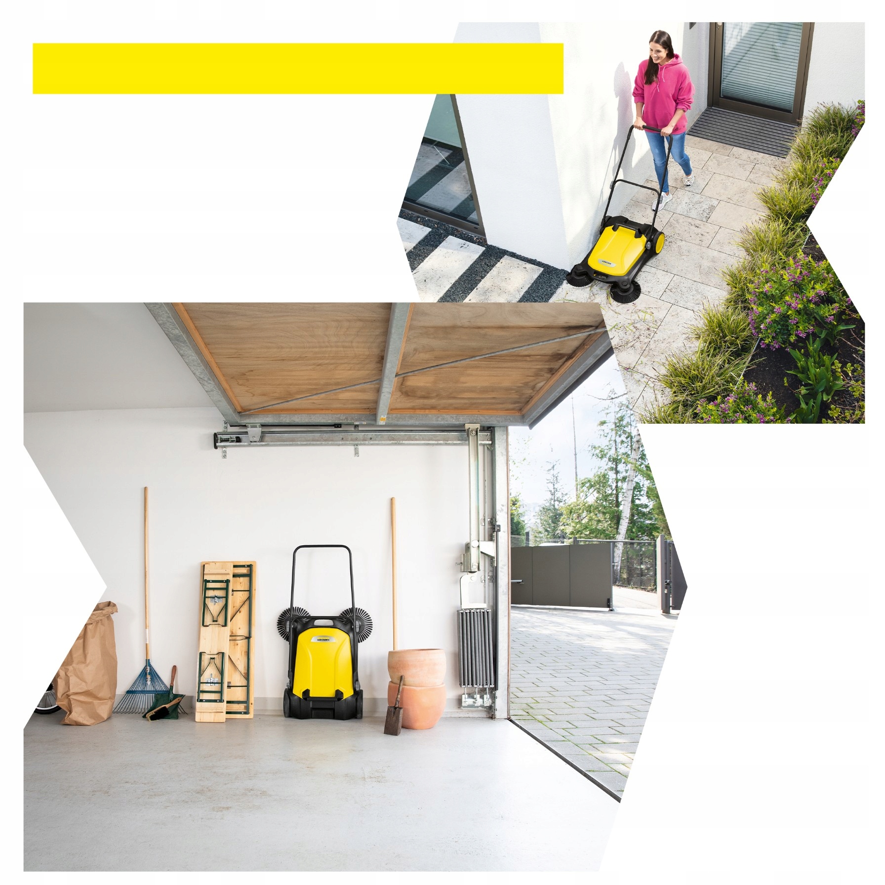 Zamiatarka do kostki brukowej liści Karcher S4 Twin ręczna Waga produktu z opakowaniem jednostkowym 11.9 kg