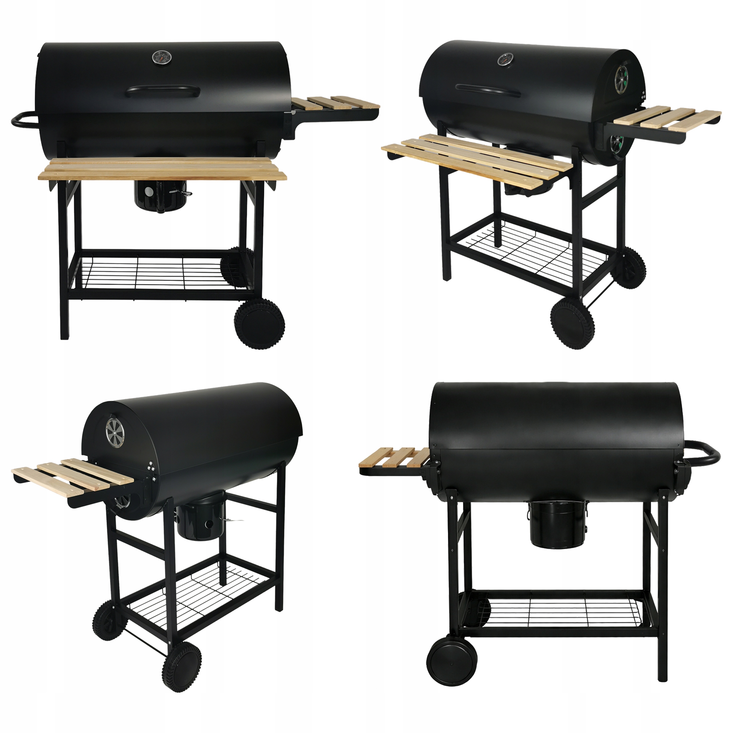 GRILL WĘGLOWY OGRODOWY 2RUSZTY KÓŁKA TERMOMETR PÓŁKI BBQ1008 Producent Kontrast
