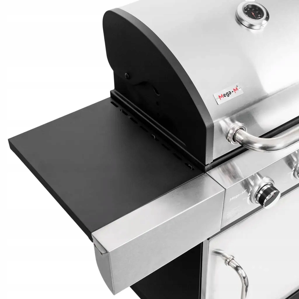 GRILL GAZOWY Ogrodowy RUSZT ŻELIWNY 13kW 4+1 STAL NIERDZEWNA + SZAFKA Waga produktu z opakowaniem jednostkowym 34.5 kg