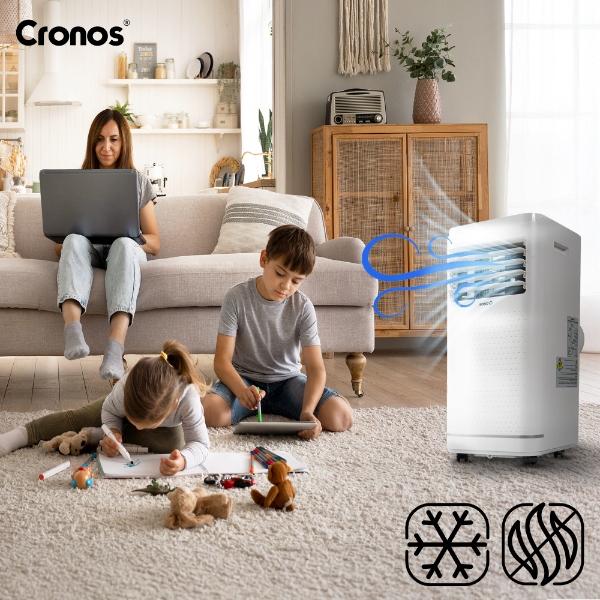 KLIMATYZATOR PRZENOŚNY 2600W CICHY 2,6KW 25m2 PILOT I AKCESORIA CRONOS Kod producenta OL-BKY26-A010SS