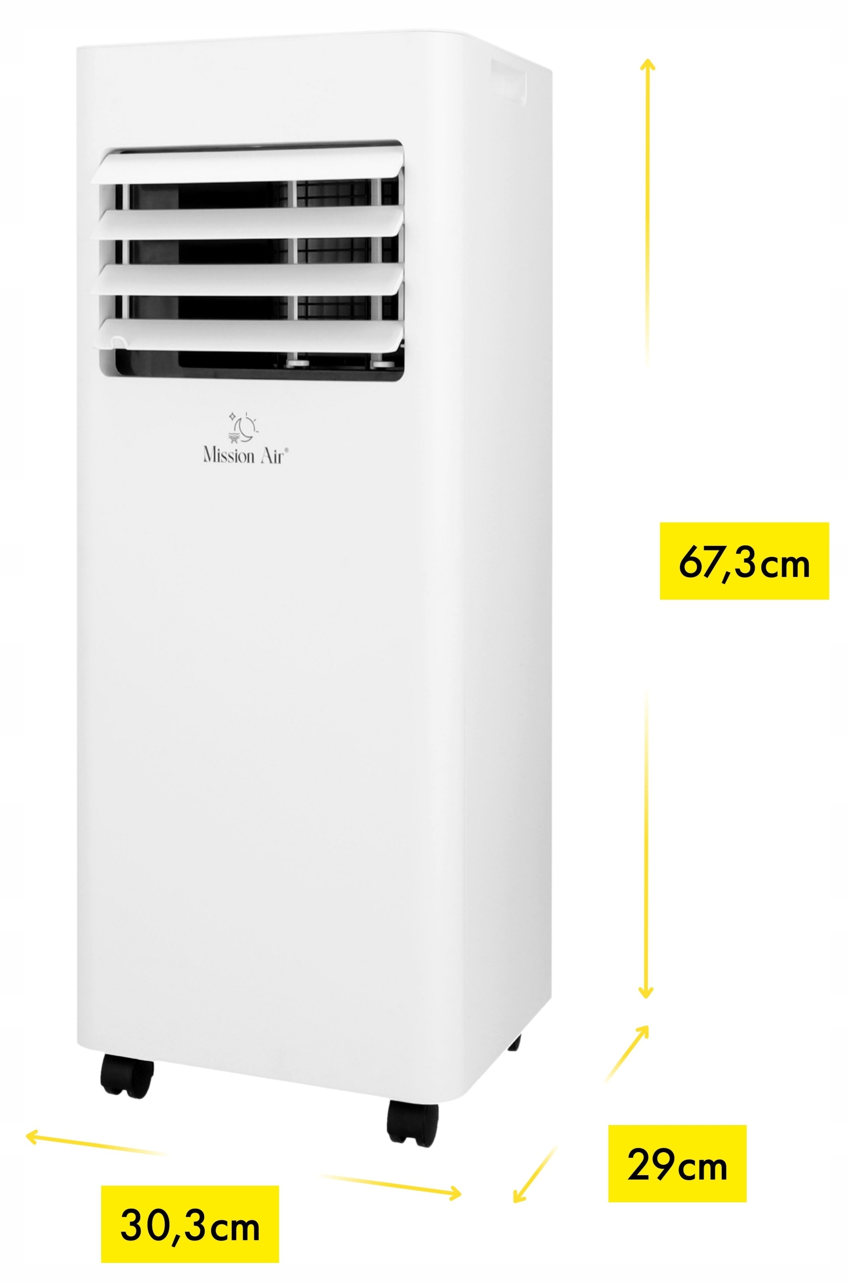KLIMATYZATOR PRZENOŚNY 3w1 Mission Air 2,1kW +osuszacz 20l/24h TIMER WiFi Kod producenta Klimatyzator mobilny Mission Air PEAK 2,1kW