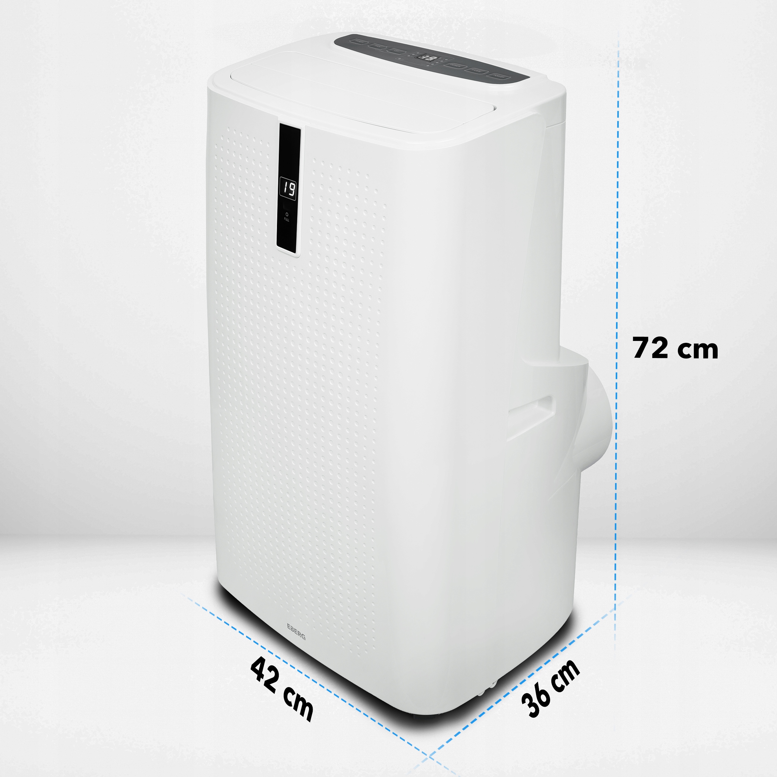 Klimatyzator przenośny EBERG ENVA 3,5kW 3w1 WiFi osuszacz 56l/24h+ClimaLock Zdolność osuszania 56 l/24h