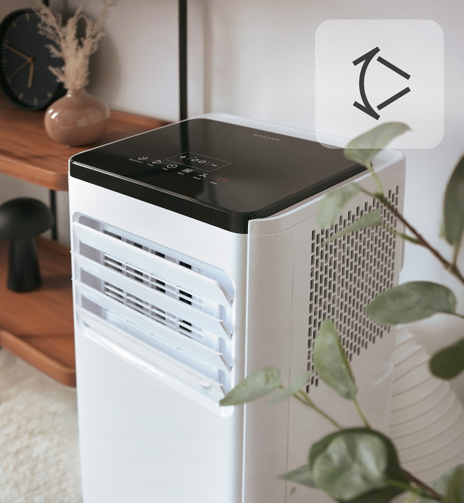 KLIMATYZATOR PRZENOŚNY MAŁY CICHY 2,6kW moWiFi OSUSZACZ 24l/24H MOZANO Sterowanie manualne na pilot