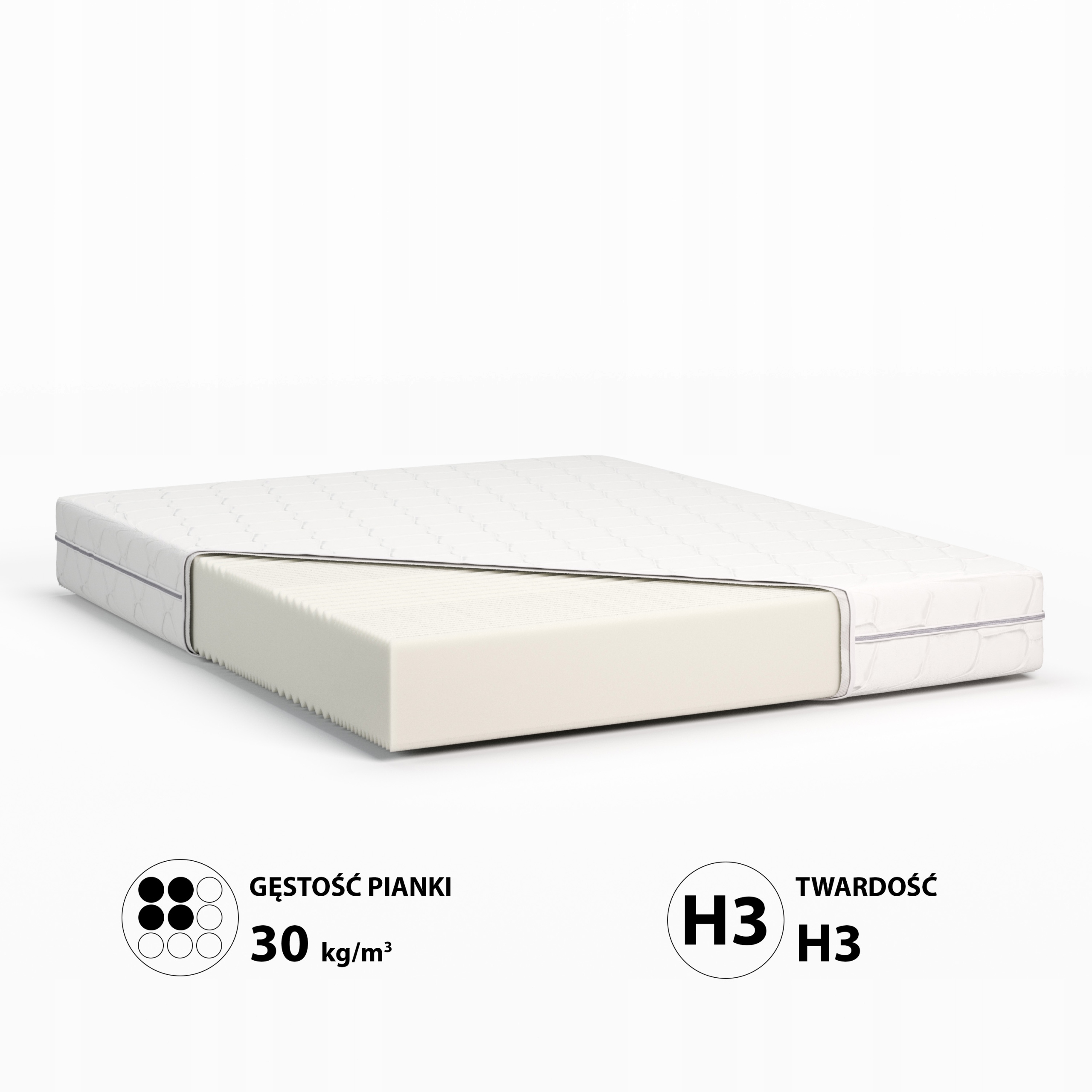 Łóżko 140x200 tapicerowane z pojemnikiem + materac, czarne, LED, od ręki Waga produktu z opakowaniem jednostkowym 41 kg