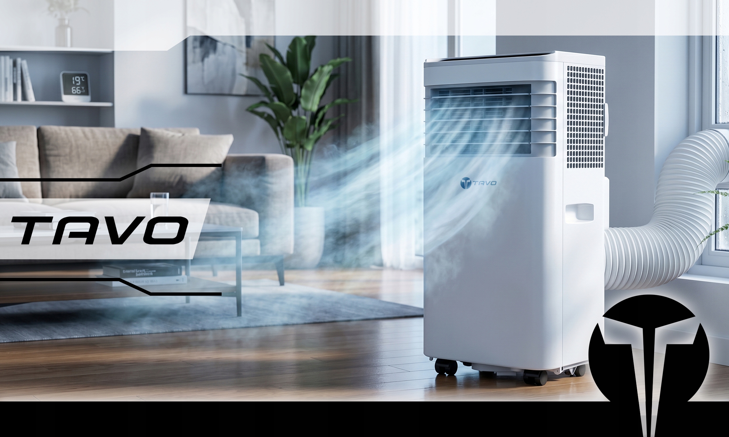 Klimatyzator Przenośny WiFi 2,6kW 60m2 Cichy Osuszacz 30L Tuya Uszczelka Kod producenta KLIMATYZATOR PRZENOŚNY WIFI APLIKACJA TUYA