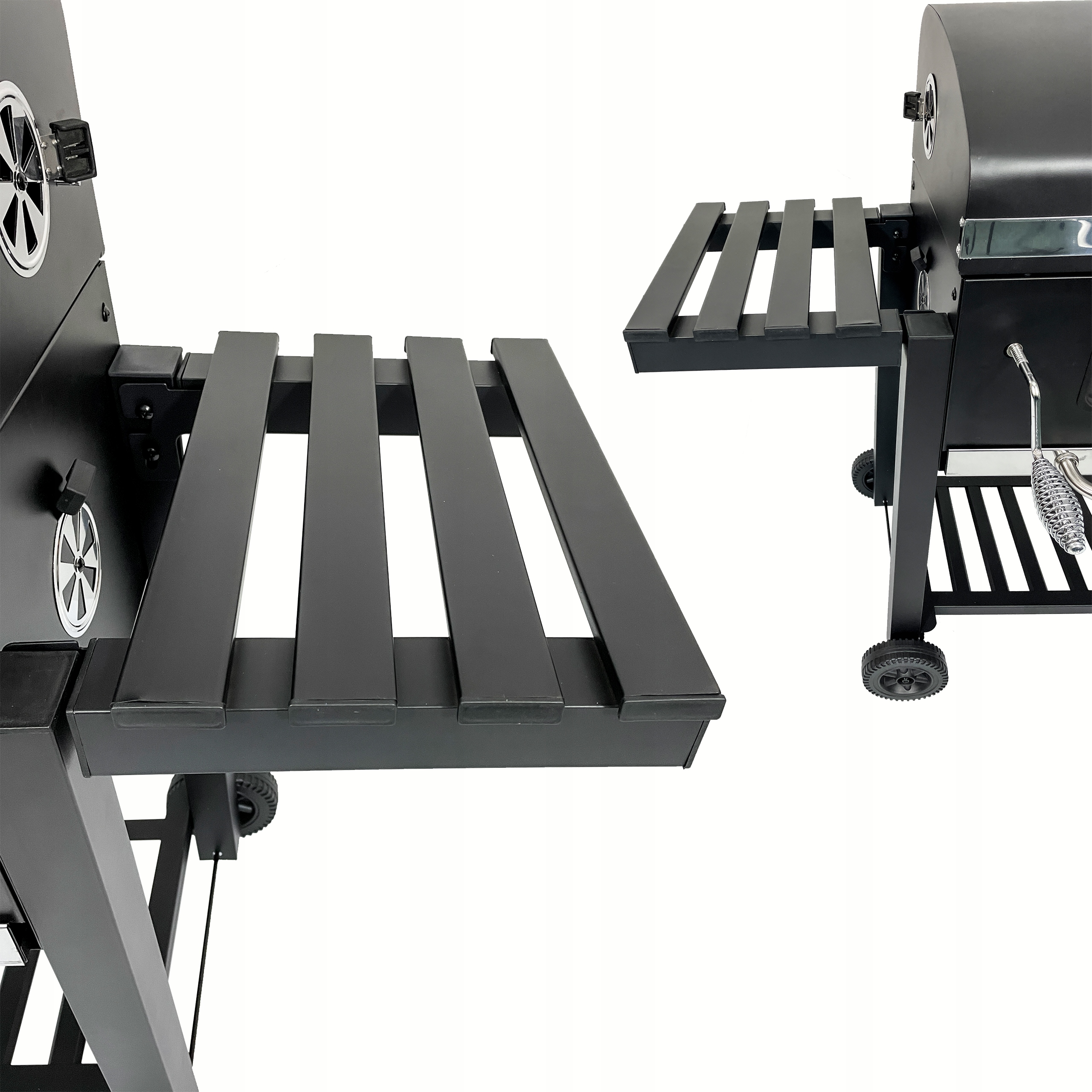 GRILL WĘGLOWY XXL PODWÓJNY RUSZT POKRYWA POPIELNIK TERMOMETR BBQ 1011 Typ przenośny