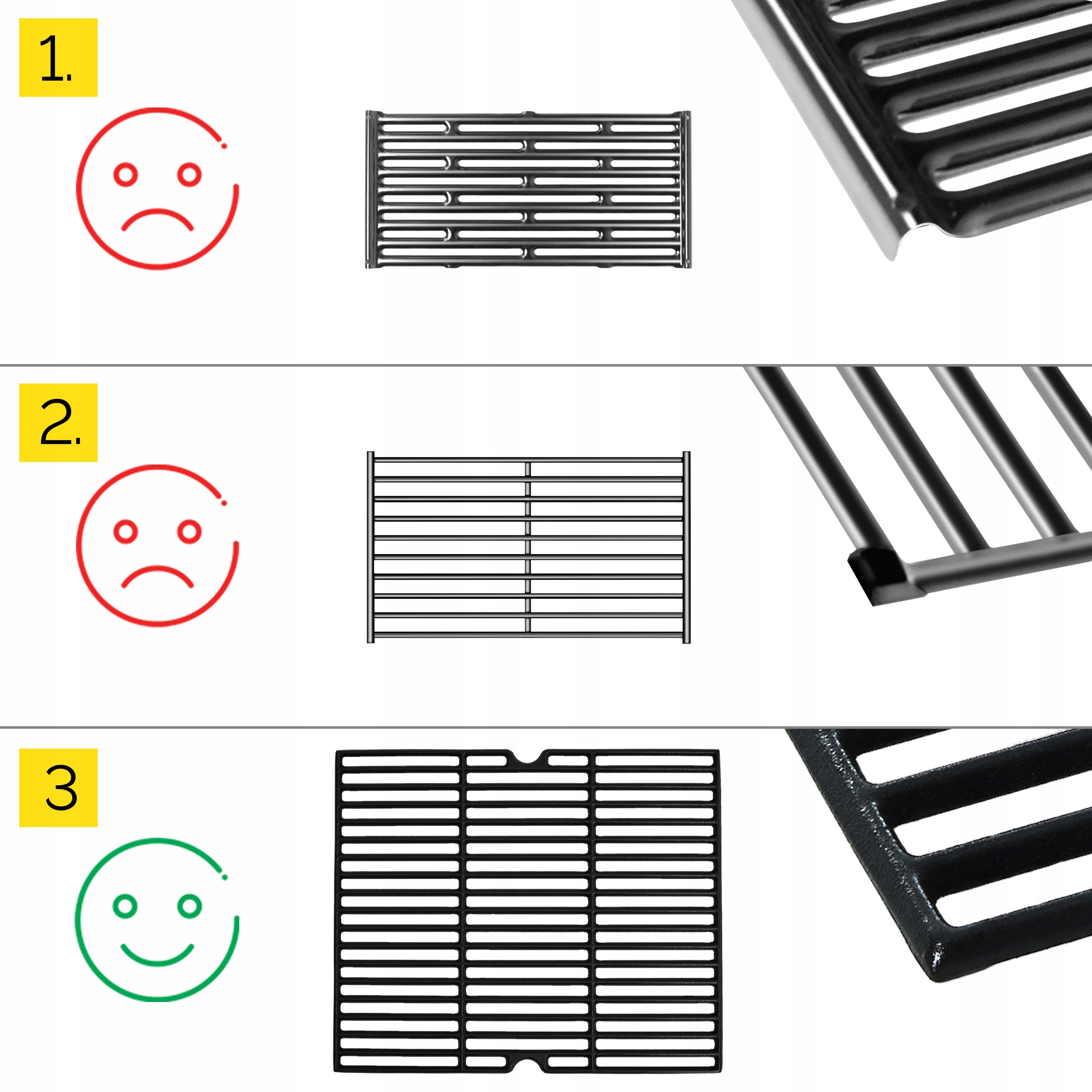 Grill gazowy Ogrodowy ŻELIWNY nierdzewny 4+2 Yoer 21,15 kW +szafka na butlę Waga 47 kg