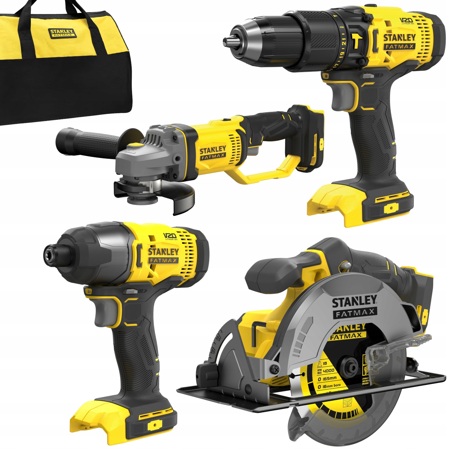 STANLEY Zestaw wkrętarka SFMCD711 zakrętarka SFMCF800 + SFMCG400 + SFMCS500