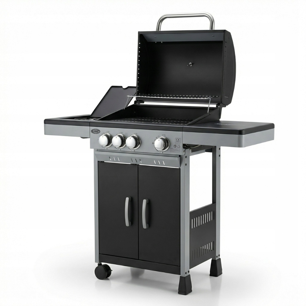 DEKRAFT GRILL GAZOWY 3+1 PALNIKI RUSZT ŻELIWNY SZAFKA NA BUTLĘ (NEBRASKA) Marka DEKRAFT