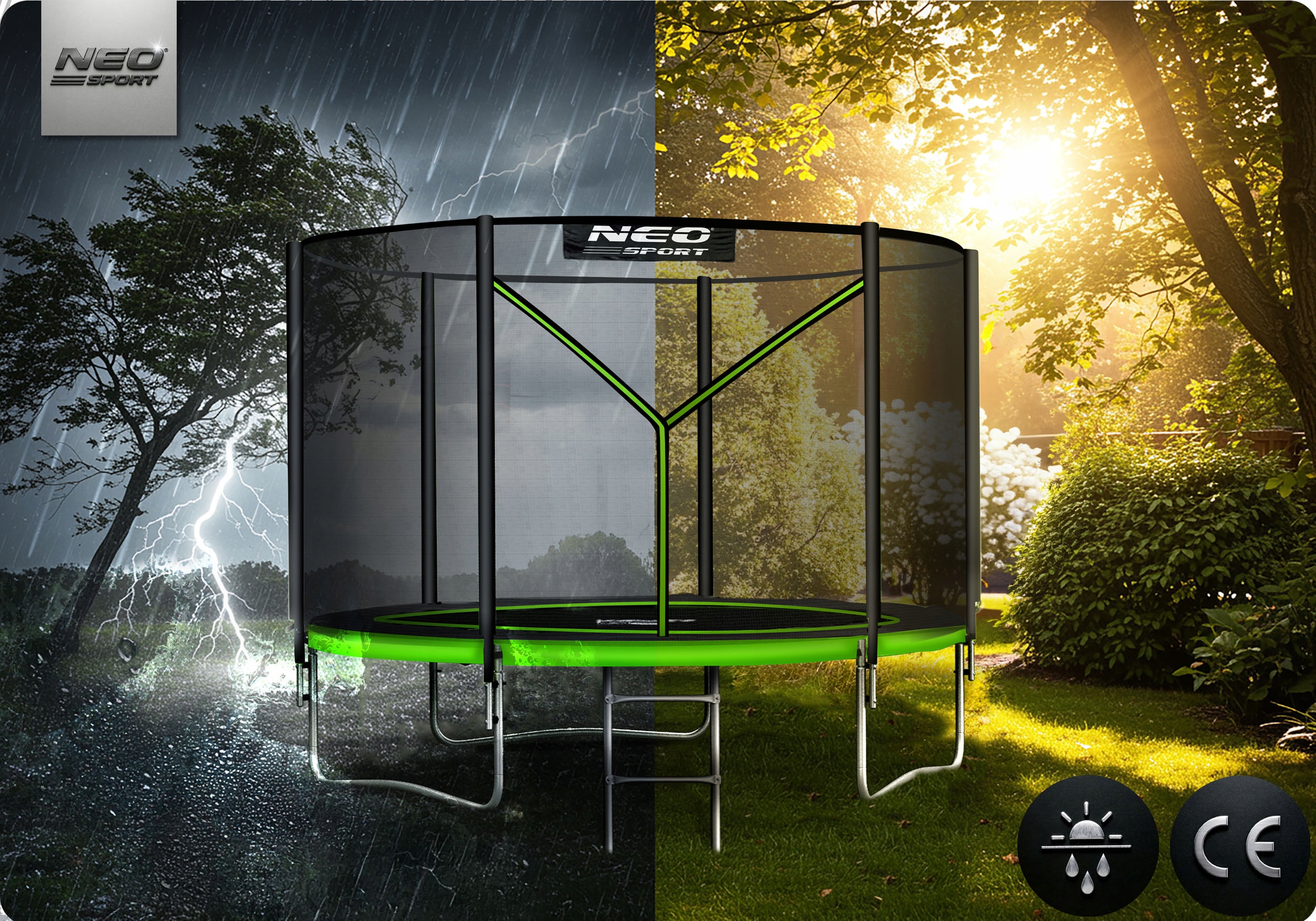 TRAMPOLINA OGRODOWA dla dzieci 252cm 8ft NEOSPORT model 2025 Kod producenta NS-08Z231