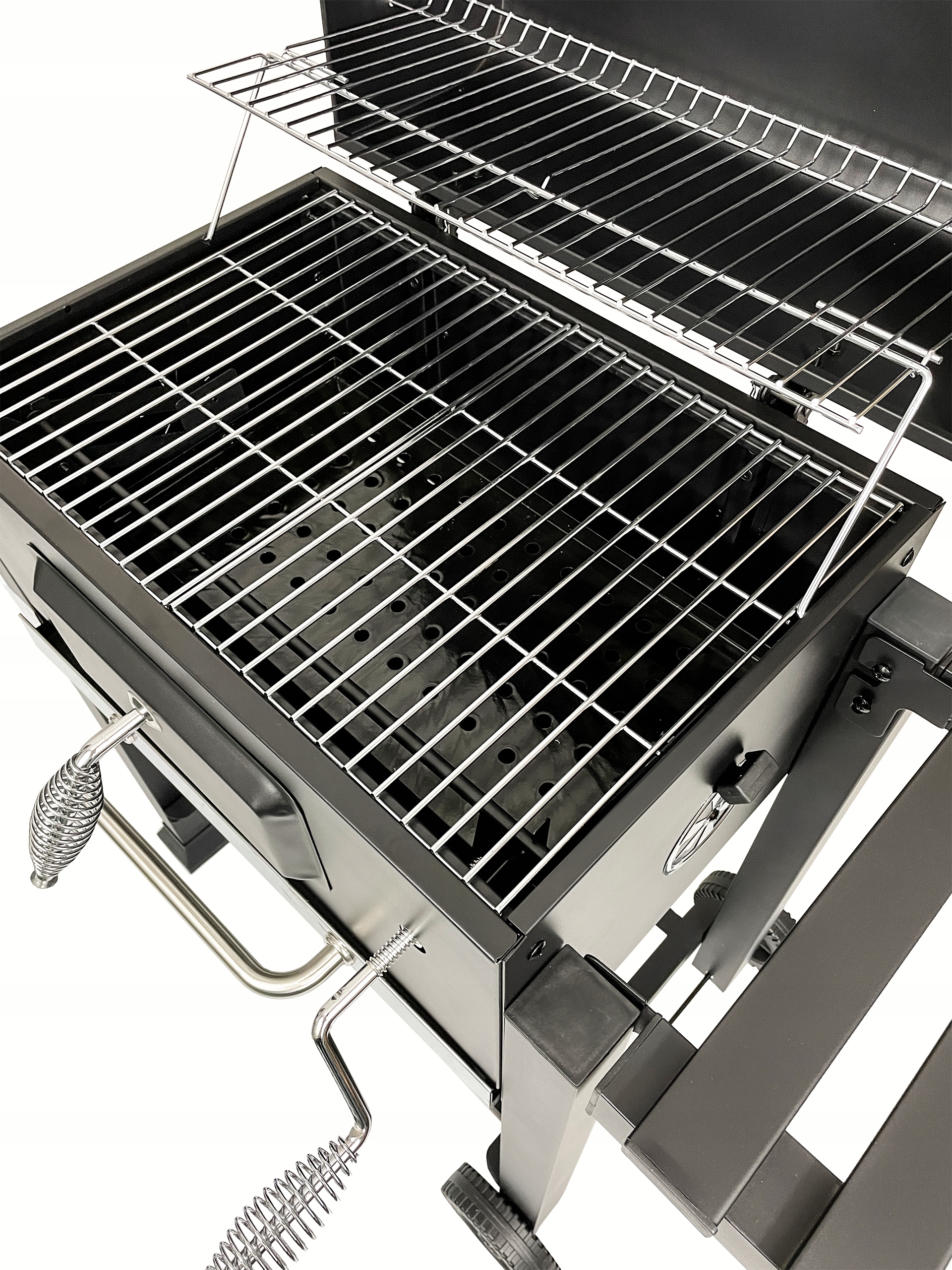 GRILL WĘGLOWY XXL PODWÓJNY RUSZT POKRYWA POPIELNIK TERMOMETR BBQ 1011 Producent Kontrast