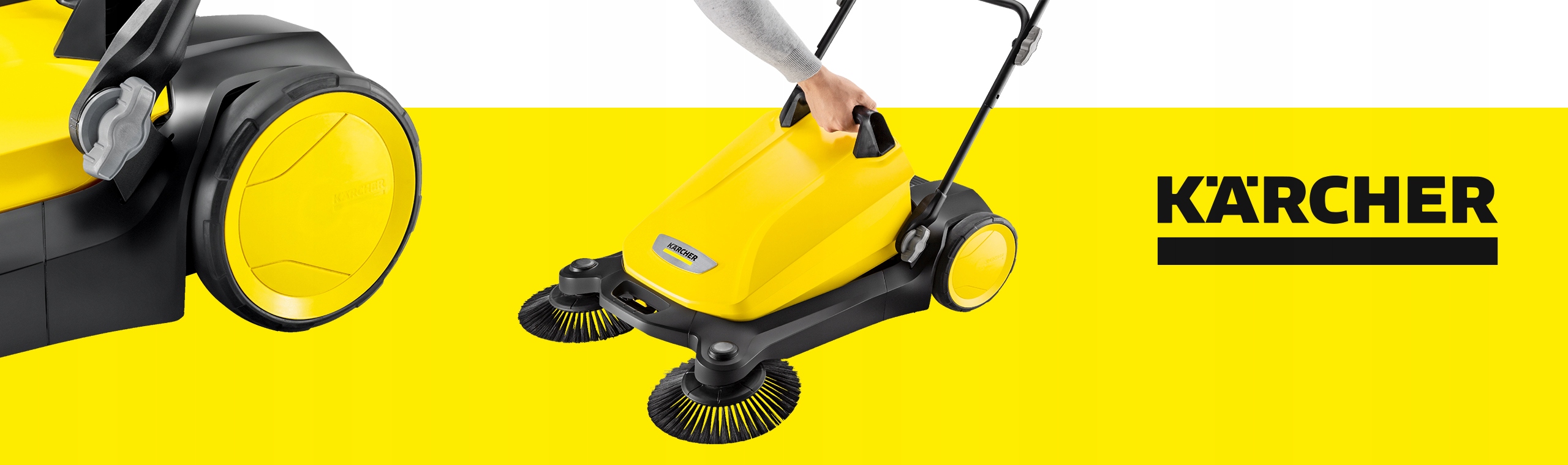 Zamiatarka do kostki brukowej liści Karcher S4 Twin ręczna Marka Kärcher