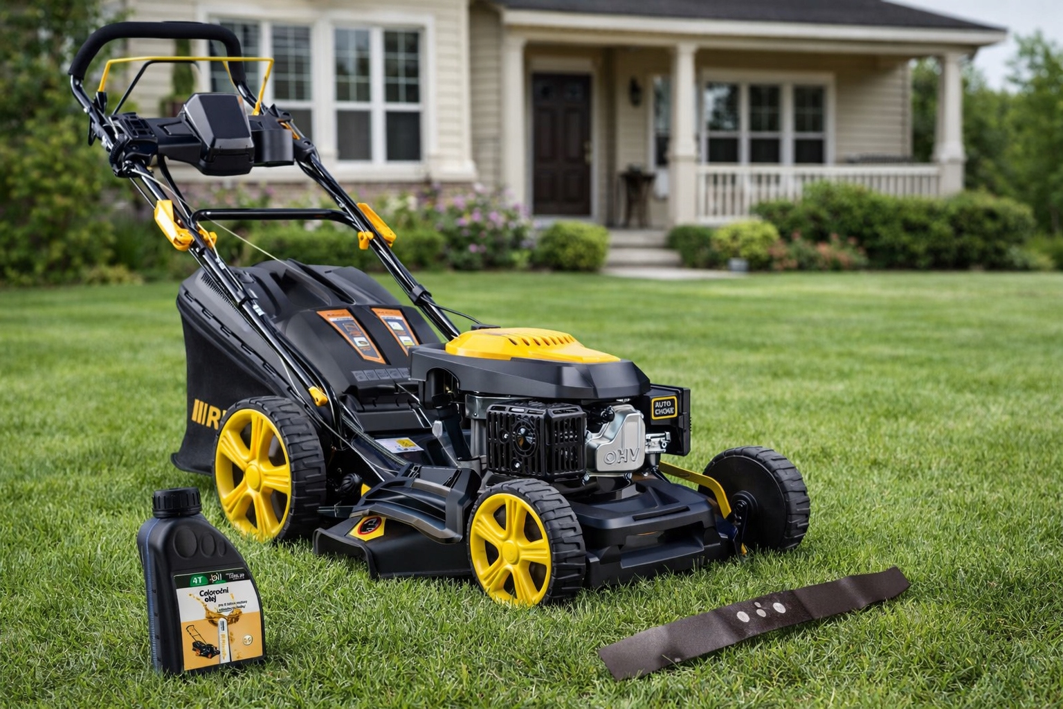 Kosiarka spalinowa z napędem Riwall PRO RPM 4735 E elektryczny rozruch Pojemność silnika 146 cm³