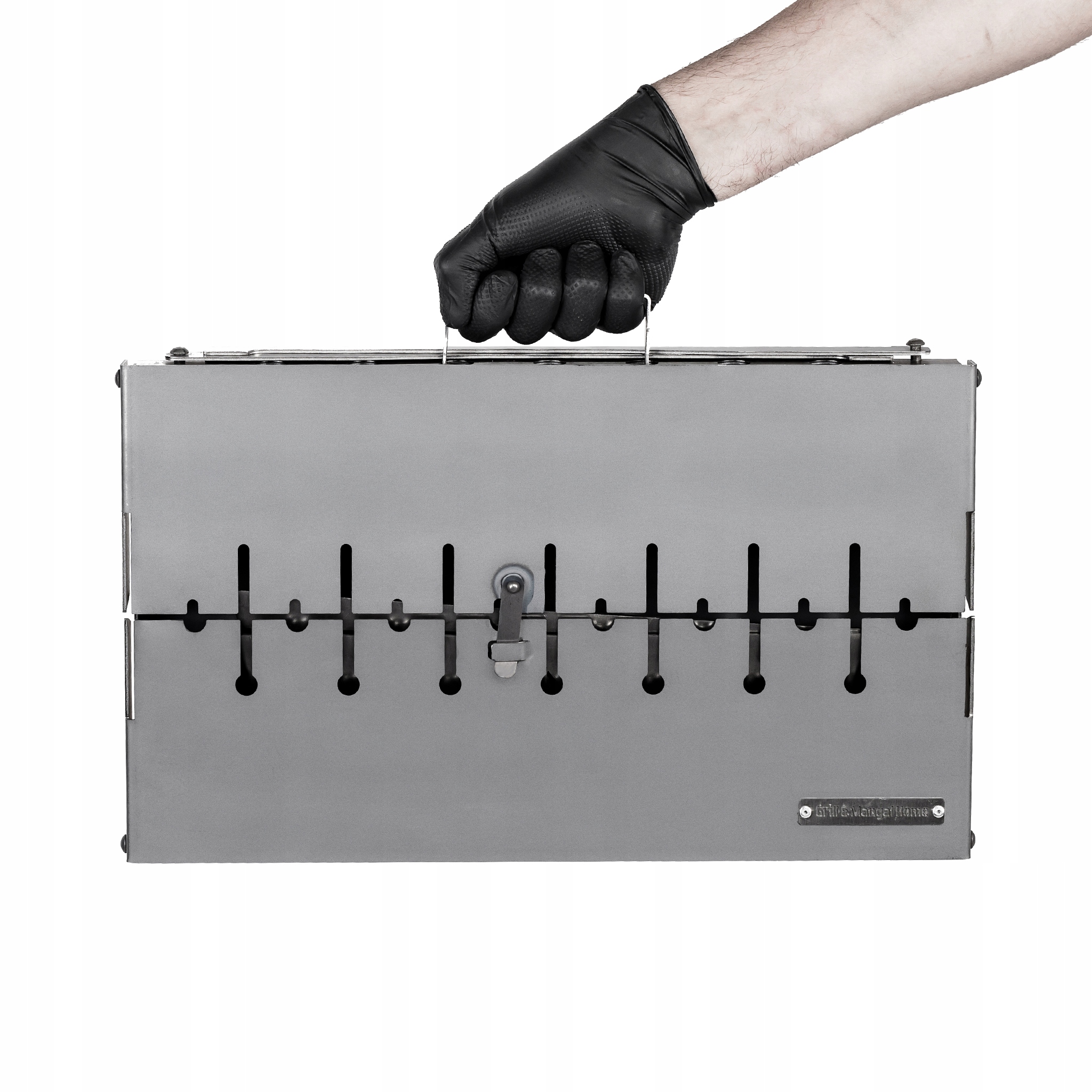 Mangal Grill Walizka Na 8 Szpikulec Składany Węglowy Metal 2mm Solidny EAN (GTIN) 5907022742695
