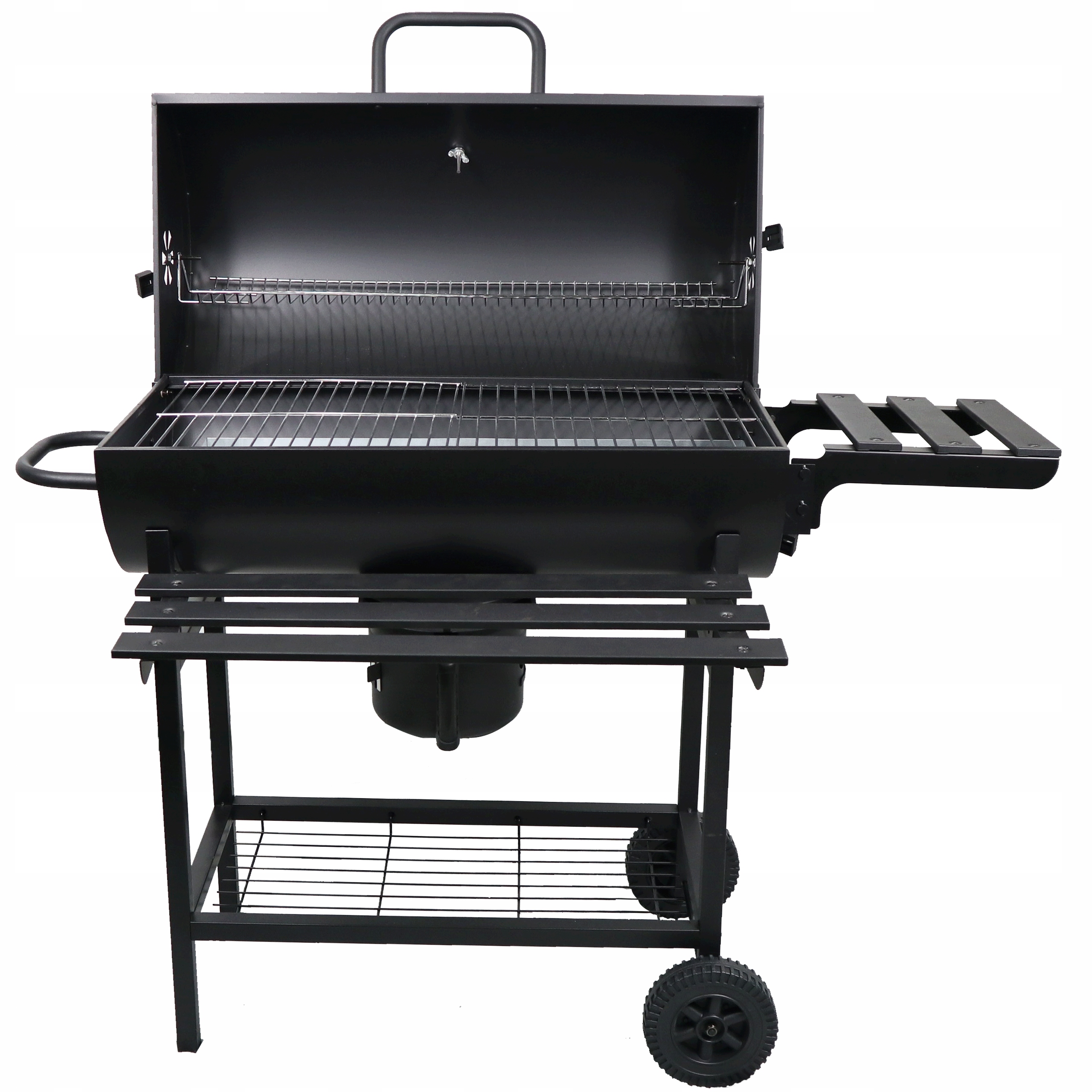 Grill Węglowy Ogrodowy z POKRYWĄ Duża Beczka Popielnik Termometr Półki Producent Primaveo