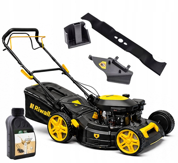 KOSIARKA SPALINOWA Z NAPĘDEM RIWALL 51CM 9w1 Z NAPĘDEM 5190 MOCNA KOSIARA