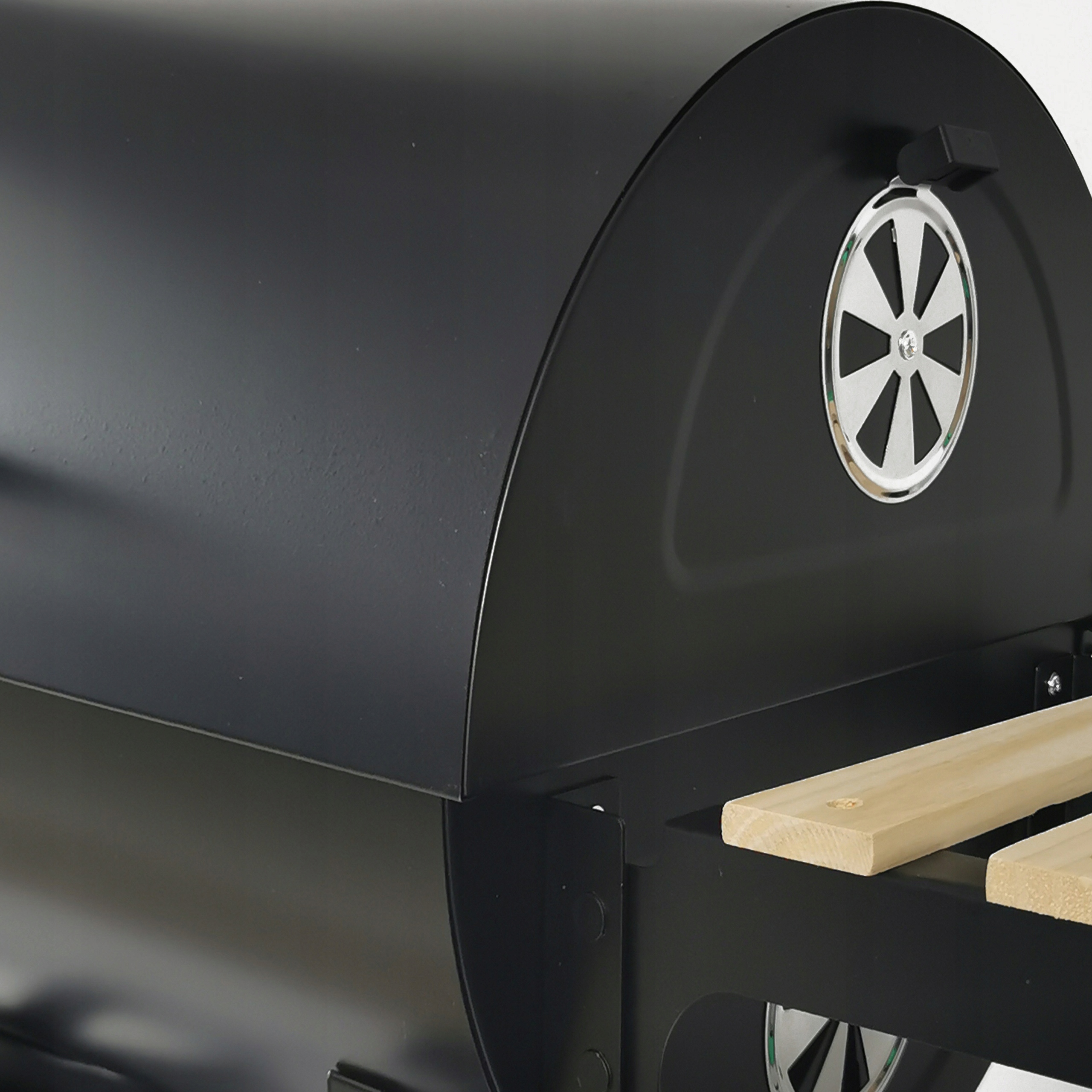 GRILL WĘGLOWY OGRODOWY 2RUSZTY KÓŁKA TERMOMETR PÓŁKI BBQ1008 Typ przenośny