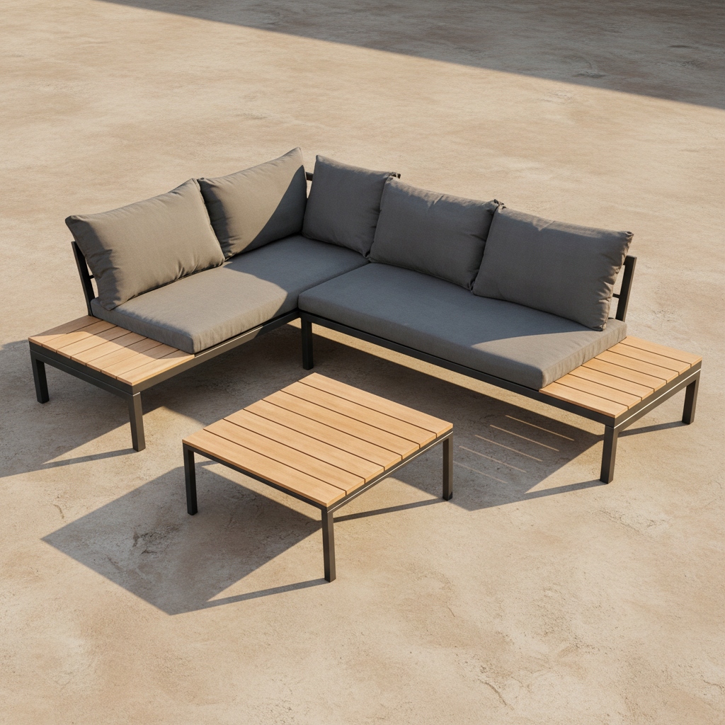 NAROŻNIK OGRODOWY MAS-XL-03 MEBLE OGRODOWE ZESTAW MEBLI OGRODOWYCH BRĄZOWY Kod producenta Narożnik- MAS-XL-03