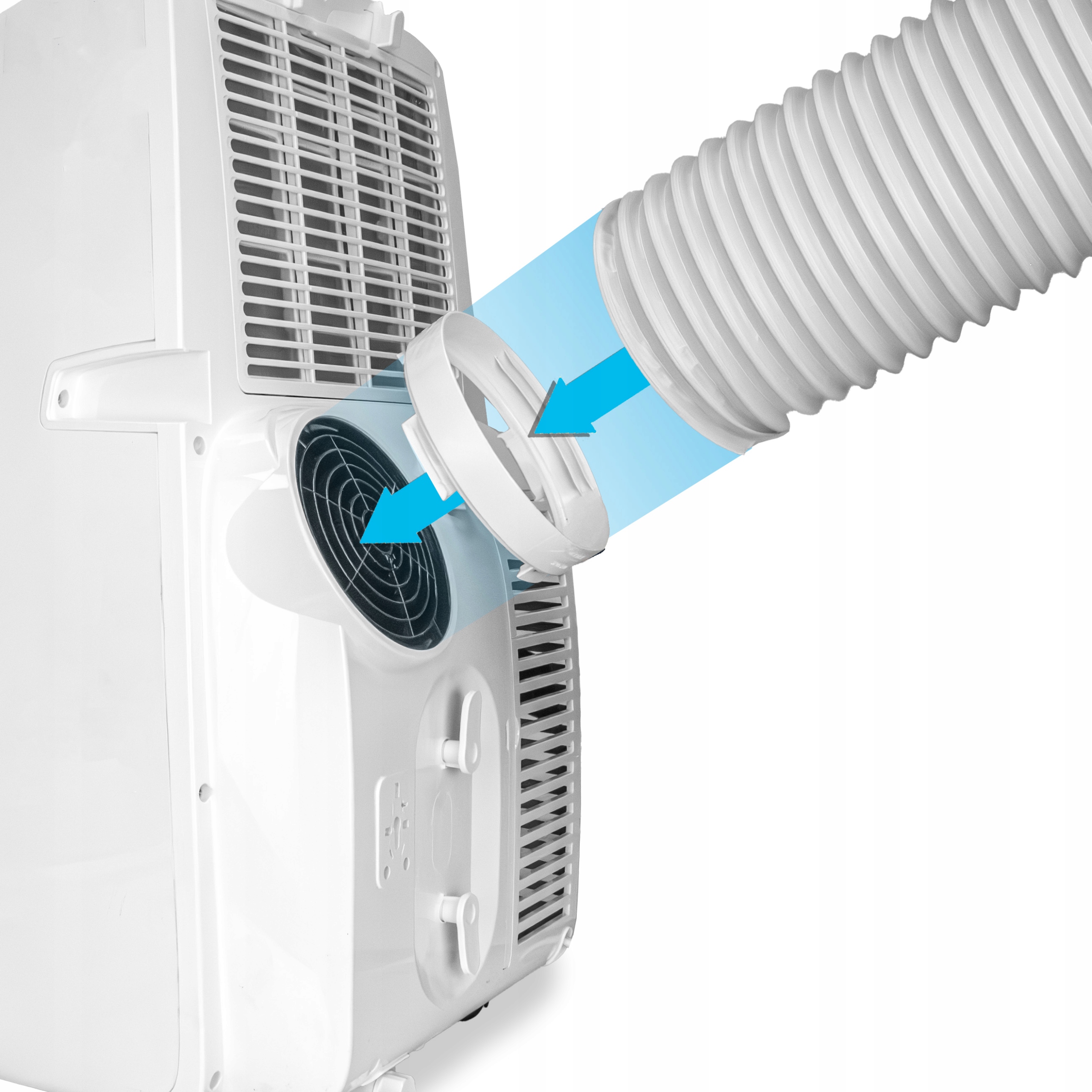 POTĘŻNY KLIMATYZATOR PRZENOŚNY WIFI 3,52 kW OSUSZACZ 58 l/h 9W1 +USZCZELKA Zakres regulacji temperatury 17-30°C