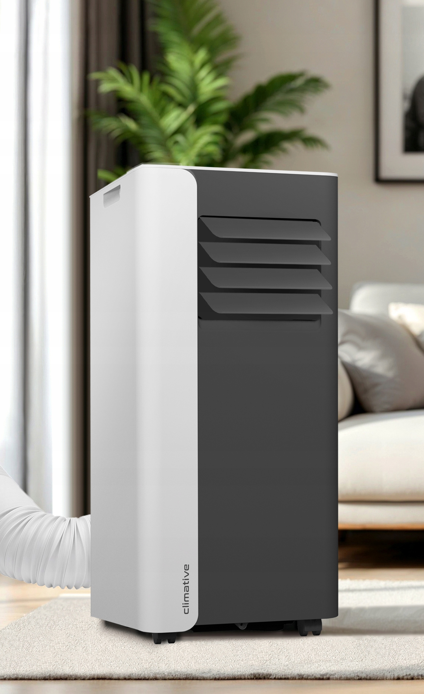 Klimatyzator przenośny MINI 2,6 kW mały cichy WiFi 26 m2 osuszacz uszczelka Zalecana maksymalna wielkość pomieszczenia 26 m²