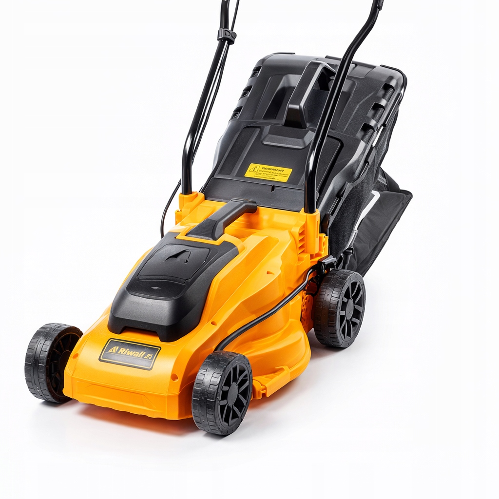 Kosiarka akumulatorowa indukcyjna Riwall 3320i 20V 4Ah 33cm + aku ładowarka Regulacja wysokości koszenia z regulacją
