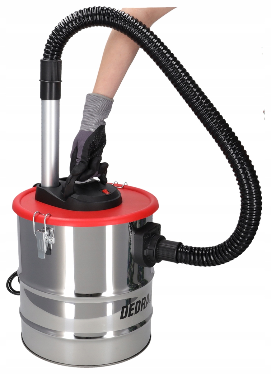 ODKURZACZ KOMINKOWY DEDRA 1200W 20L 19 kPa Separator do popiołu grilla Certyfikaty zgodności CE