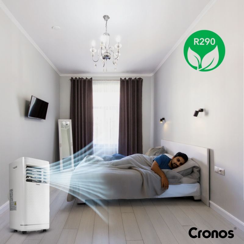 KLIMATYZATOR PRZENOŚNY 2600W CICHY 2,6KW 25m2 PILOT I AKCESORIA CRONOS Moc chłodzenia 2600 W