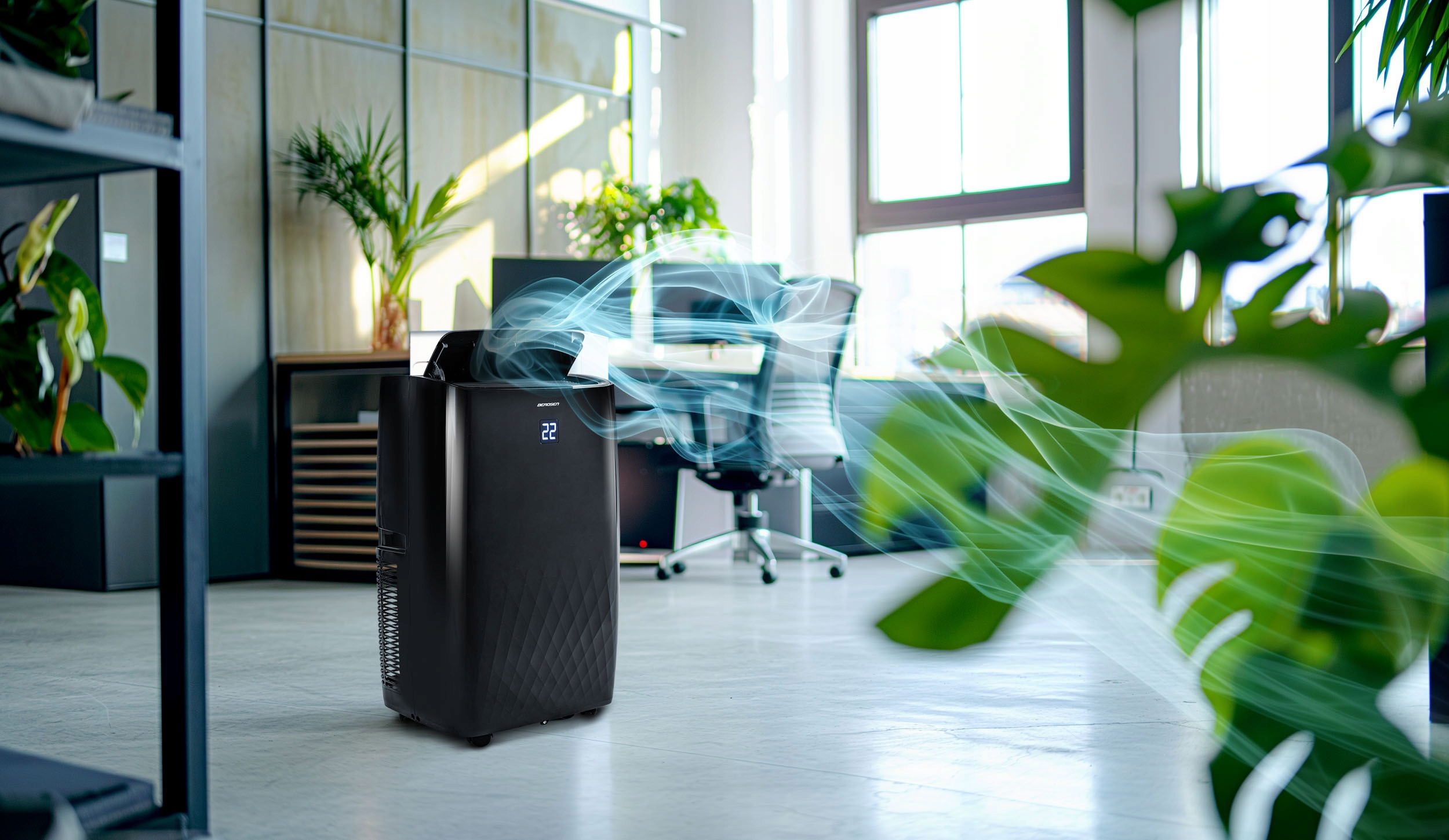 KLIMATYZATOR PRZENOŚNY Berdsen Z FUNKCJĄ GRZANIA 4kW OSUSZACZ 36l/24h WiFi Rodzaj przenośny
