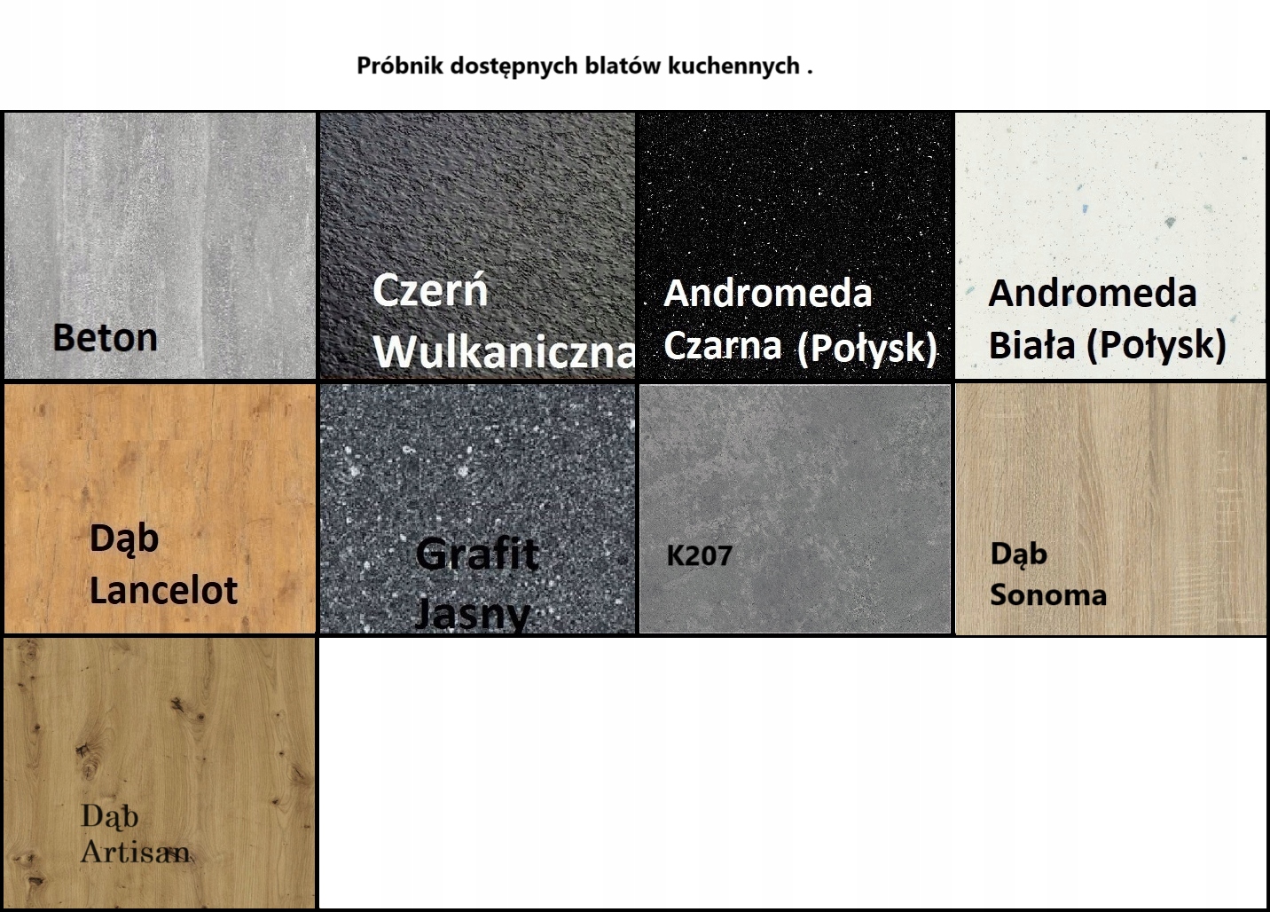 Zestaw Mebli Kuchennych Blat, Skręcone, Na Wymiar Możliwość Rozbudowy Stan opakowania oryginalne