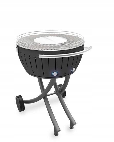 GRILL WĘGLOWY BEZDYMNY LOTUSGRILL OGRODOWY DUŻY ZESTAW WÓZEK MOBILNY XXL