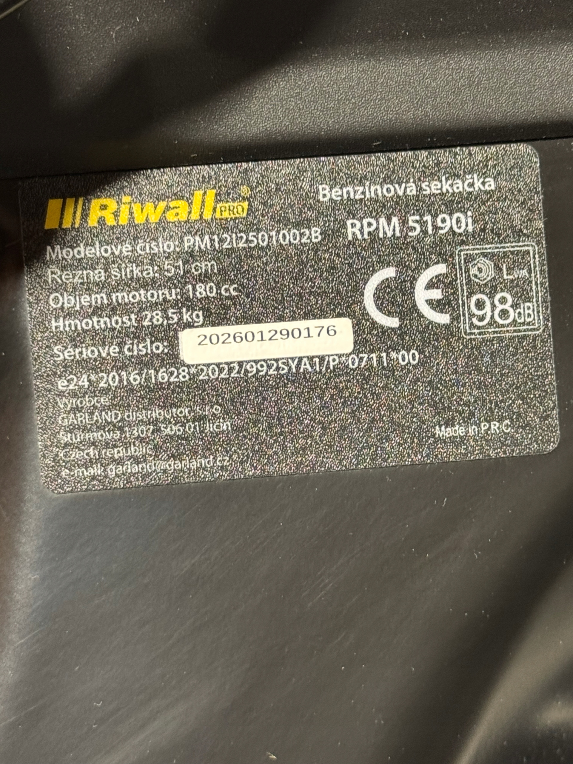 Kosiarka spalinowa z napędem Riwall RPM 5190i 51CM ODPALANIE NA PRZYCISK Europejski standard emisji spalin EURO 5