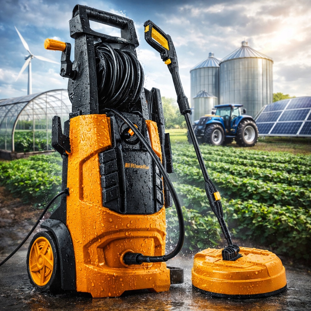 MOCNA MYJKA CIŚNIENIOWA RIWALL REPW180M + 3 SZCZOTKI + WAŻ DO KANALIZACJI Kod producenta REPW180M