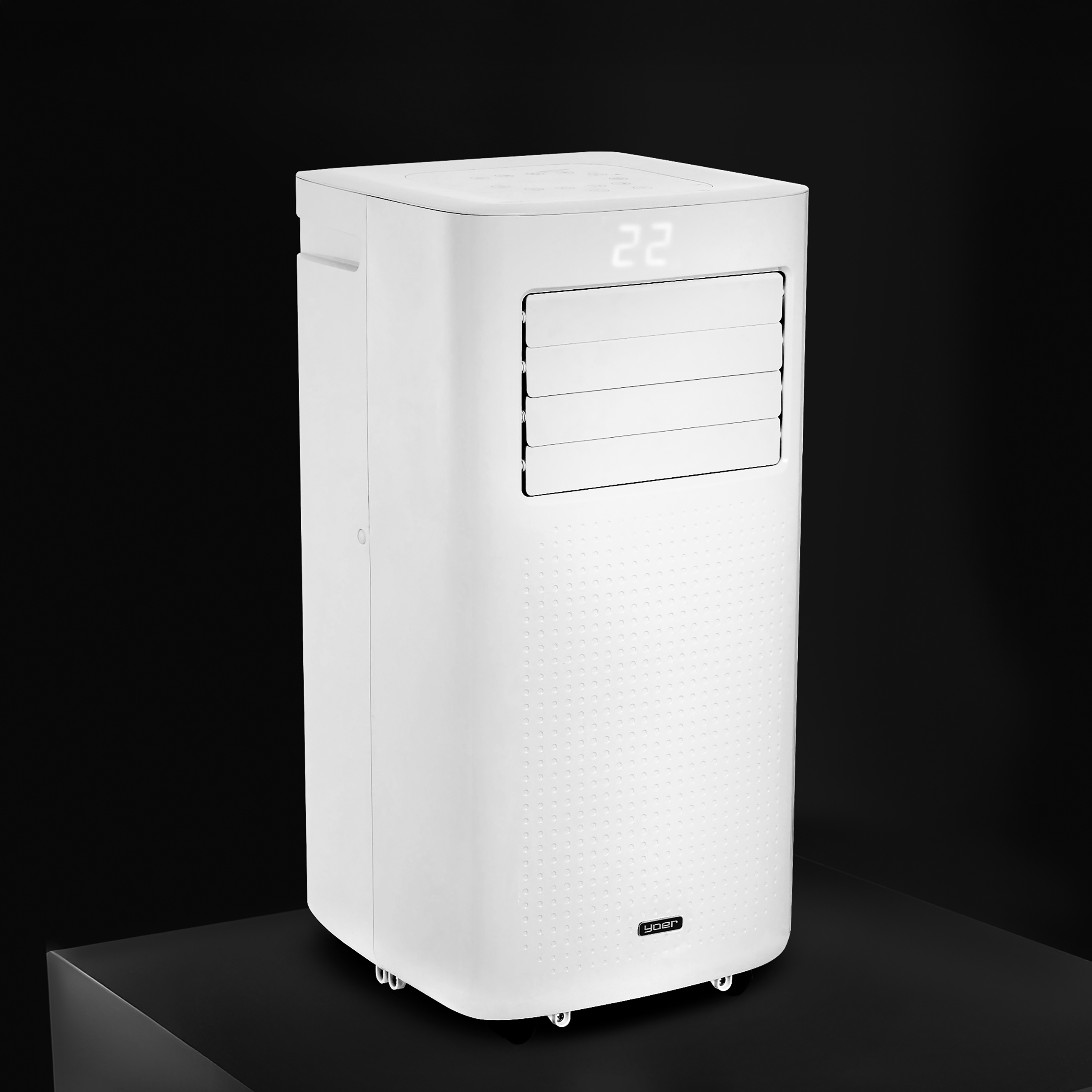 Klimatyzator przenośny Cichy Mały 3kW 30m2 Yoer Osuszacz WiFi +Pompa ciepła Zakres regulacji temperatury 16-31°C