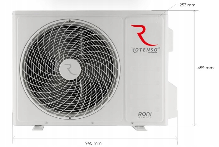 Klimatyzator Rotenso Roni 3,5 Zestaw Moc ogrzewania 3810 W