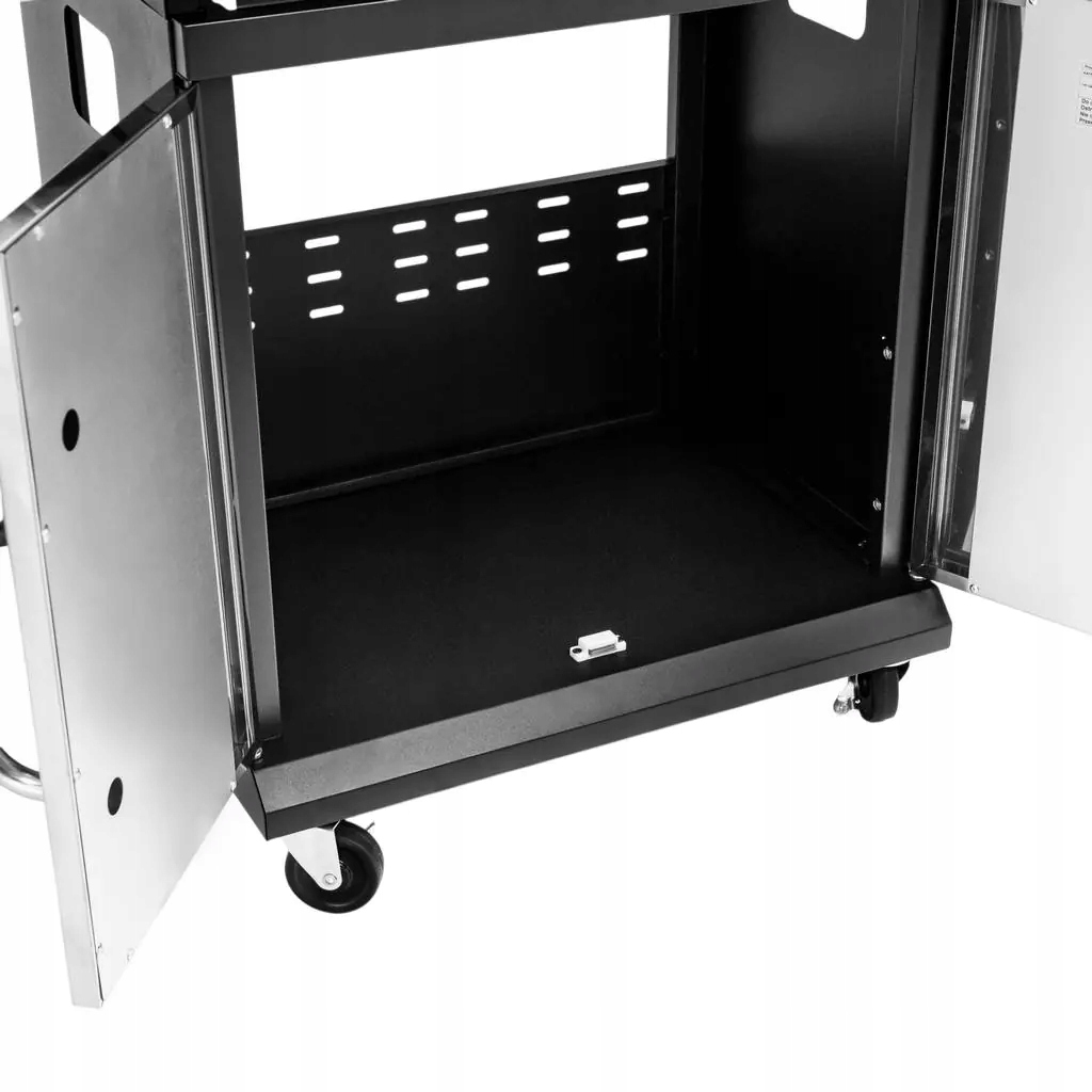 GRILL GAZOWY Ogrodowy RUSZT ŻELIWNY 13kW 4+1 STAL NIERDZEWNA + SZAFKA Szerokość rusztu 36 cm
