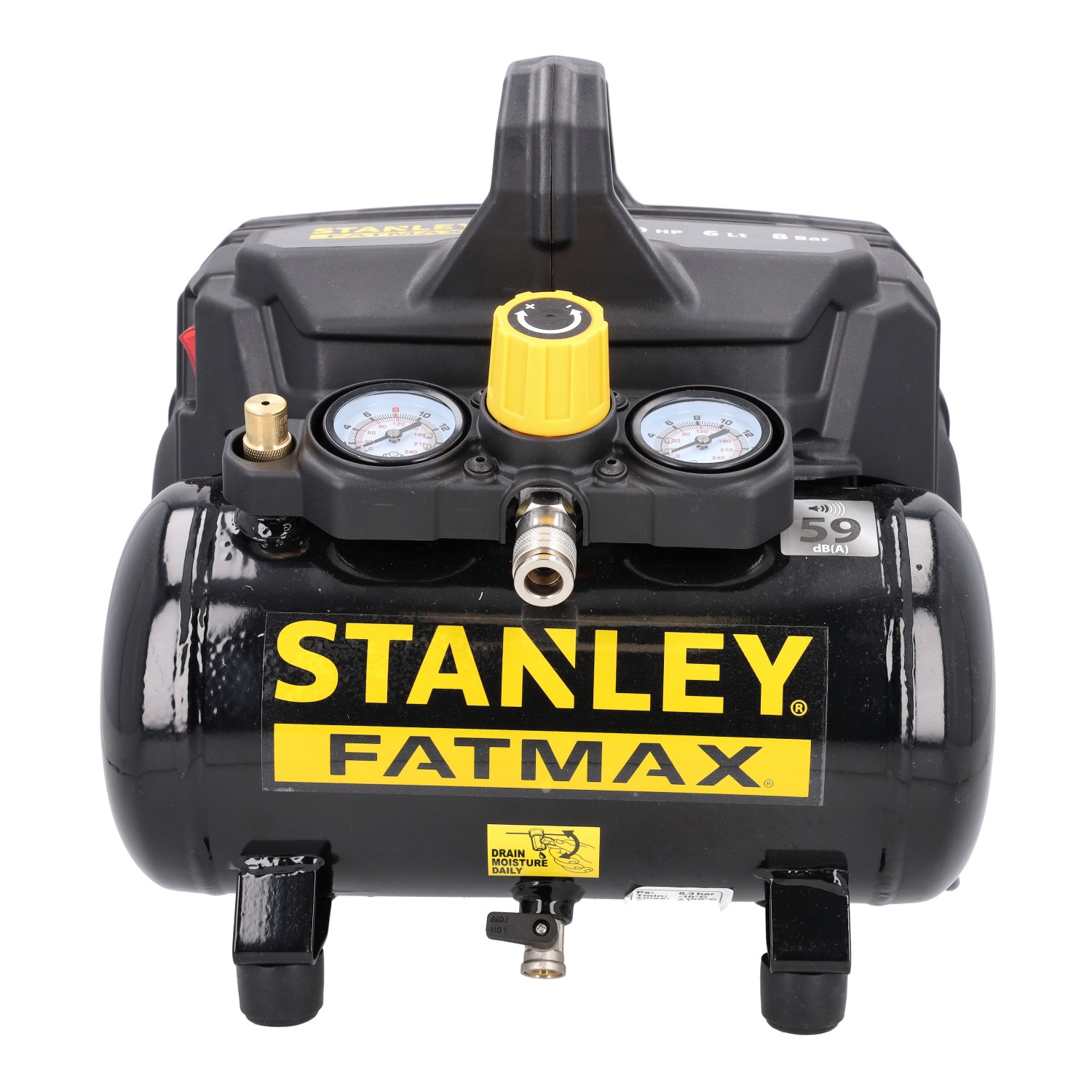 CICHY Kompresor Stanley Fatmax SILENT 8 bar 105 l/min 1kM/750W DST101/8/6 Kod producenta B2BL104STF564