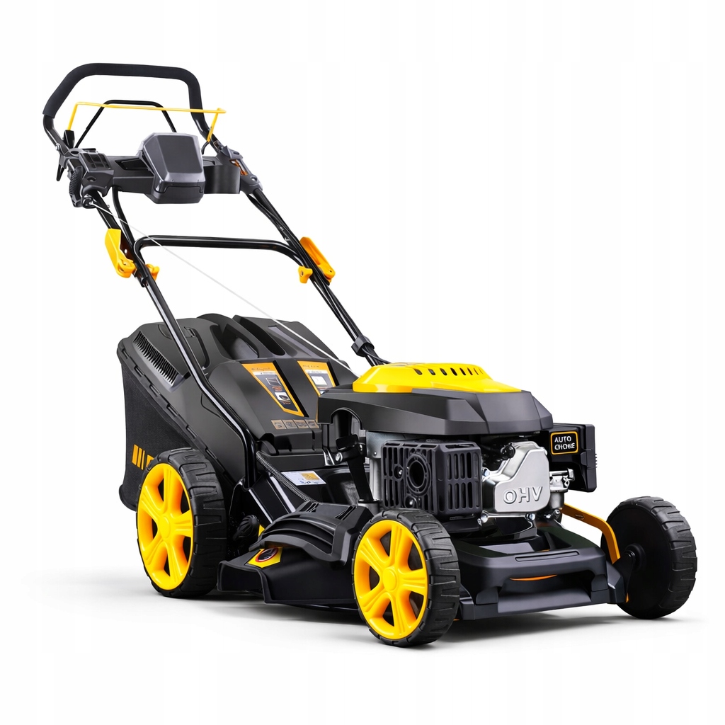 Kosiarka spalinowa z napędem Riwall PRO RPM 4735 E elektryczny rozruch Kosz z koszem