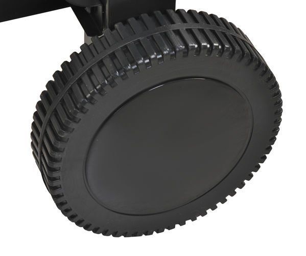 GRILL WĘGLOWY OGRODOWY DUŻY ŻELIWNY RUSZT Z POKRYWĄ TERMOMETR POPIELNIK Wysokość grilla 107 cm
