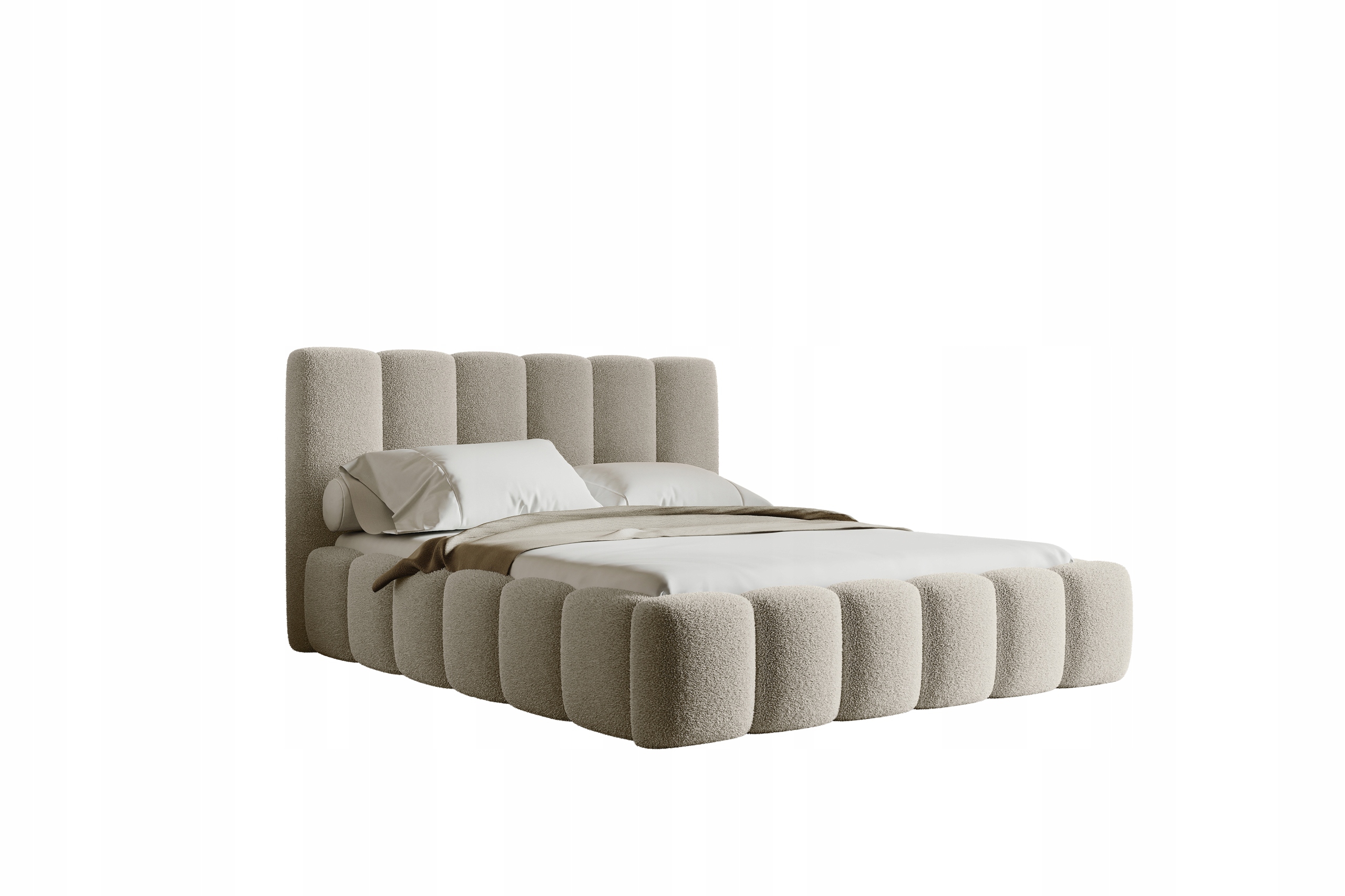 ŁÓŻKO TAPICEROWANE CAPRI 160X200 POJEMNIK MATERAC BOUCLE Wykonanie mebla tapicerowane