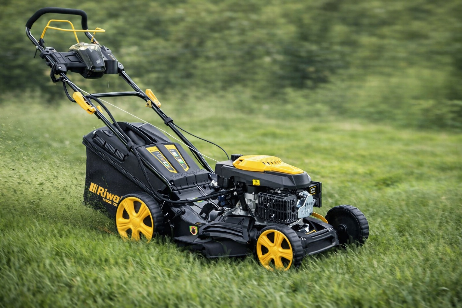 Kosiarka spalinowa z napędem Riwall PRO RPM 4735 E elektryczny rozruch Moc silnika spalinowego 3.5 KM