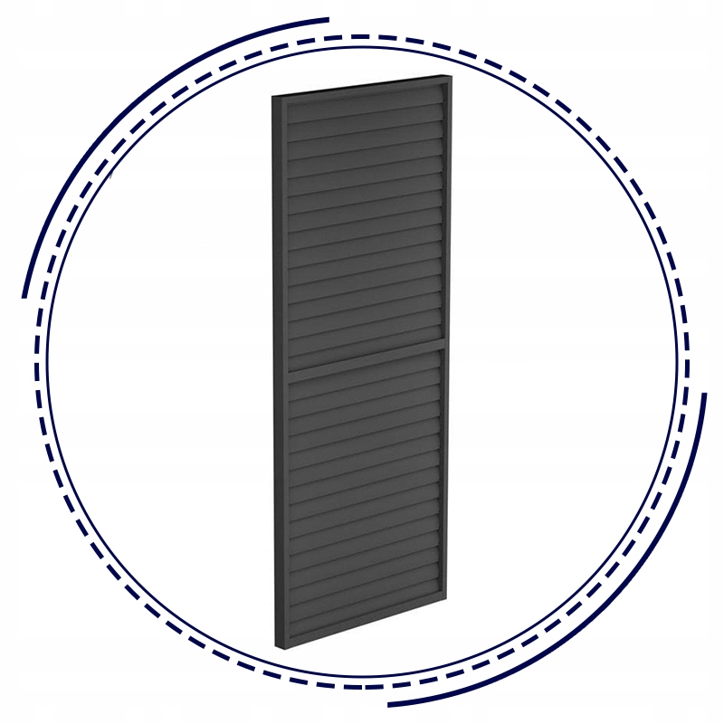 RUCHOMY PANEL ŻALUZJOWY ANTRACYTOWY 4M DO PERGOLI 123X218CM ŚCIANKA Waga produktu z opakowaniem jednostkowym 77.8 kg