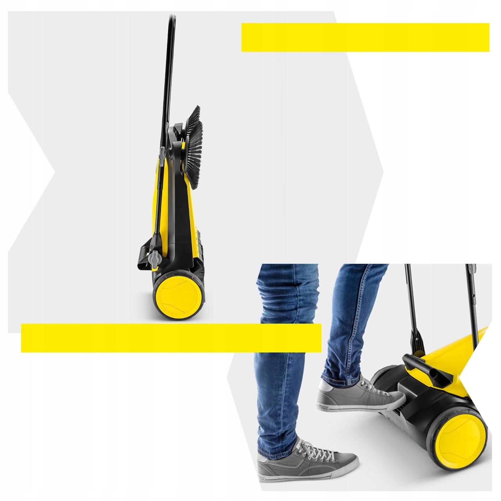 Zamiatarka do kostki brukowej liści Karcher S4 Twin ręczna Waga 10.2 kg