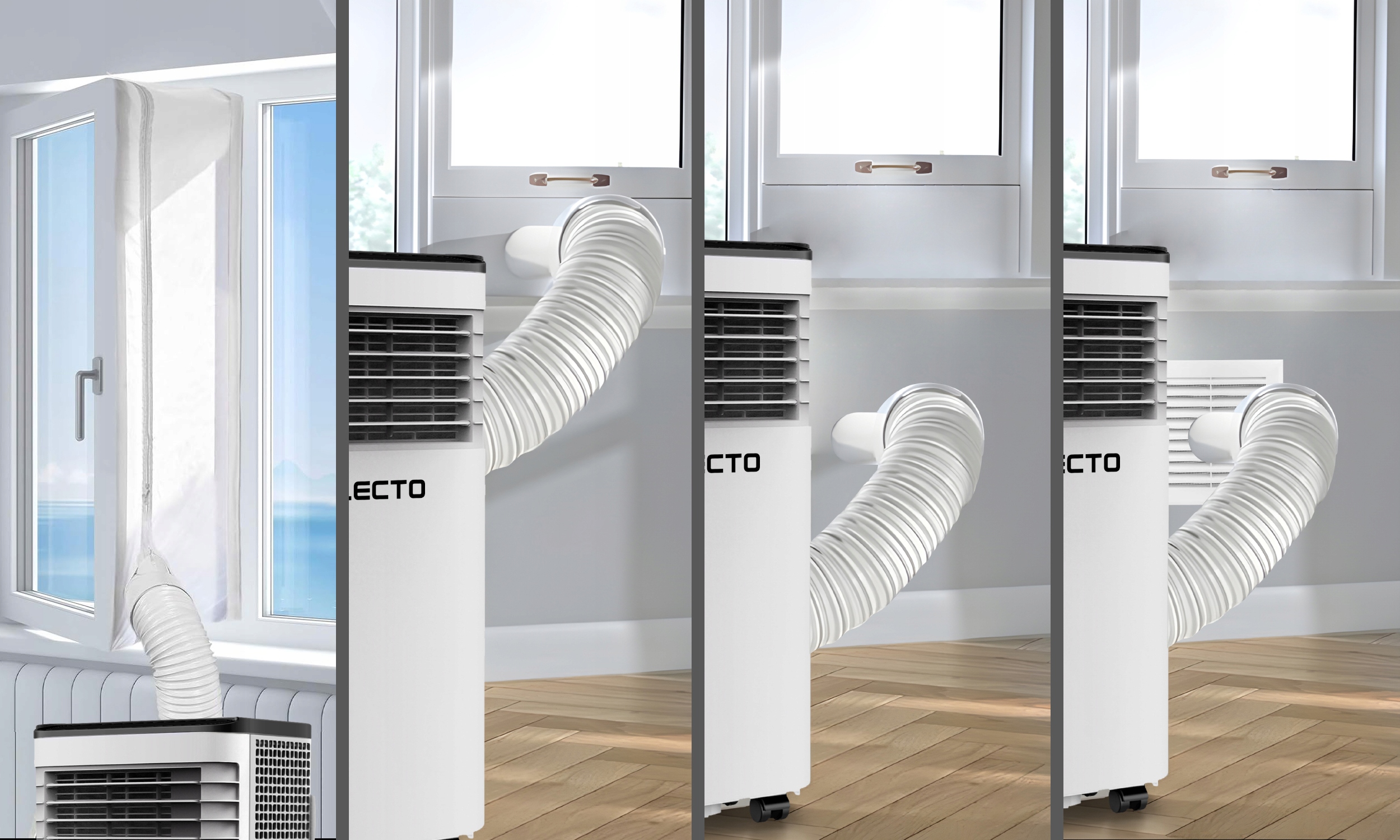 2X KLIMATYZATOR PRZENOŚNY 2,6kW CICHY MAŁY WiFi OSUSZACZ 24l/24H KLIMATYZAC Moc ogrzewania 0 W