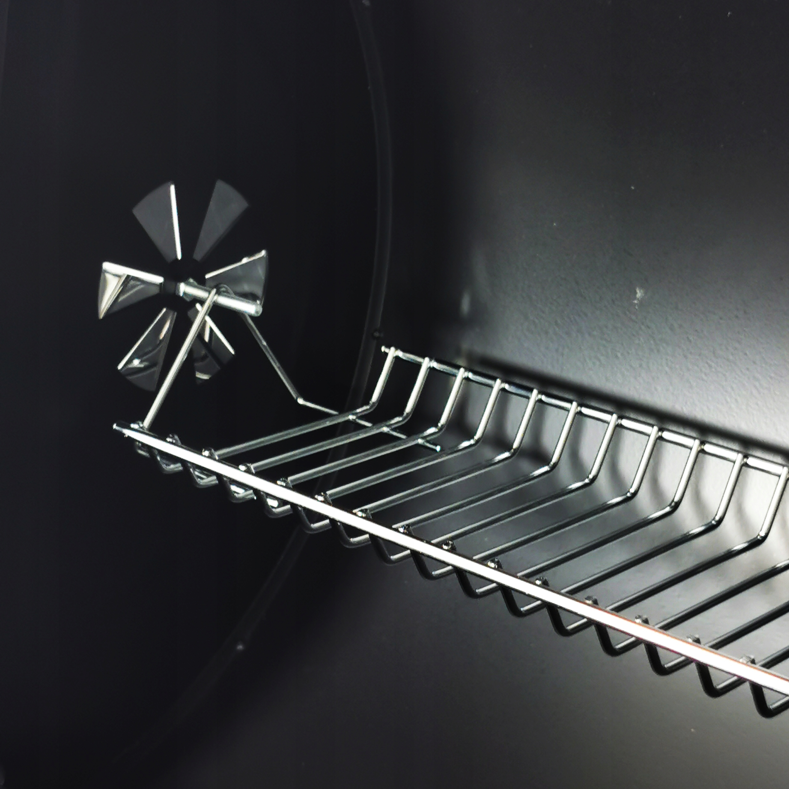 GRILL WĘGLOWY OGRODOWY 2RUSZTY KÓŁKA TERMOMETR PÓŁKI BBQ1008 Długość rusztu 35 cm