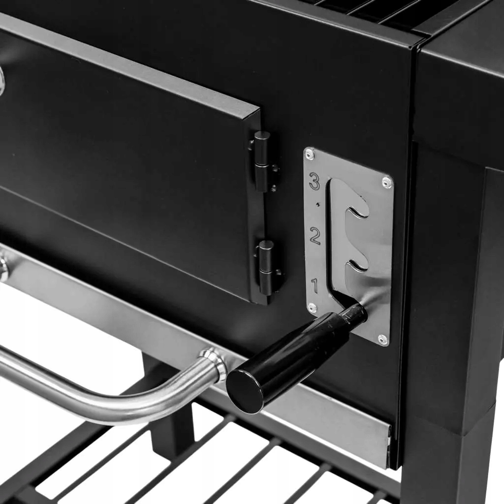 GRILL WĘGLOWY DUŻY PRZENOŚNY POKRYWA TERMOMETR 110CM OGRODOWY Wysokość grilla 95 cm