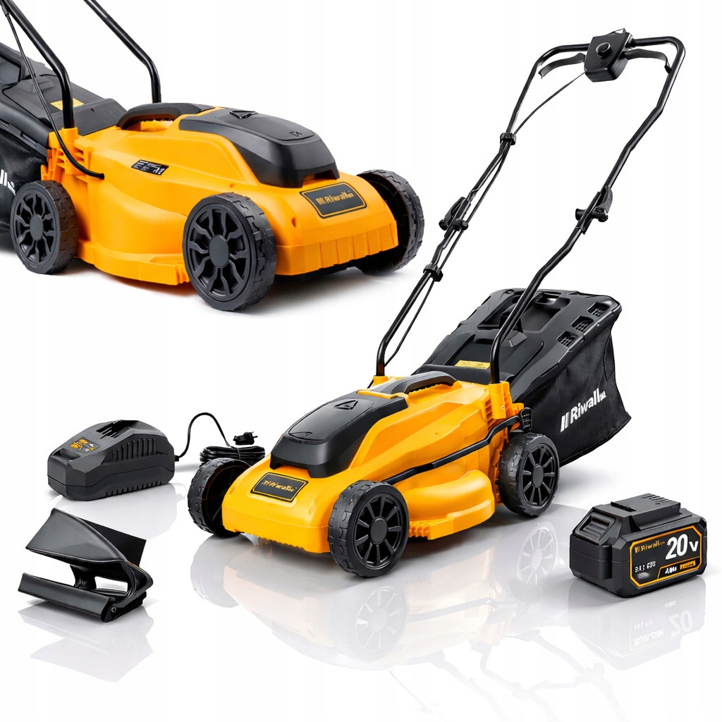 KOSIARKA AKUMULATOROWA INDUKCYJNA RIWALL 3320i 20V 4Ah 33cm + aku ładowarka